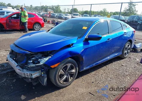 2020 Honda Civic Lx from USA, damaged, VIN 19XFC2F64LE010597